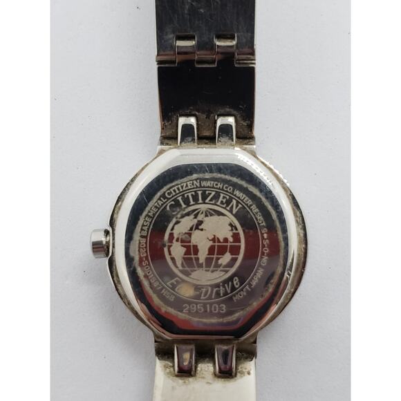Citizen Eco-Drive women\'s watch. Black opalescent face. 295103 Working watch main image 4